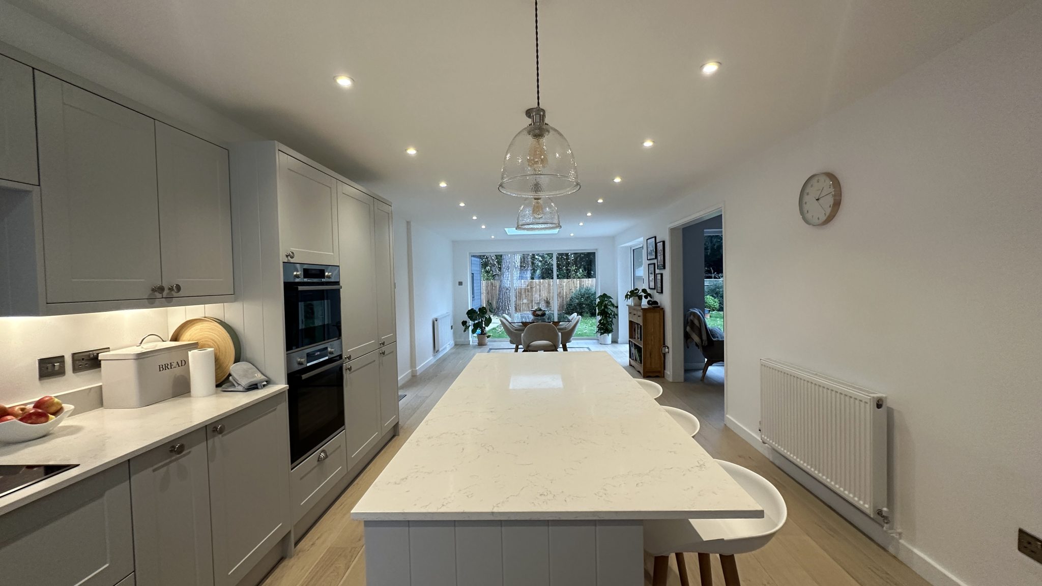 Open plan kitchen extension